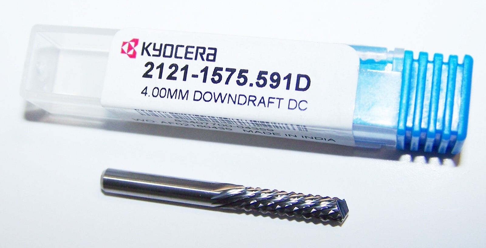 4.00mm (.1575″) CARBIDE DIAMOND CUT ROUTER BURR DOWNCUT KYOCERA 2121-1575.591D