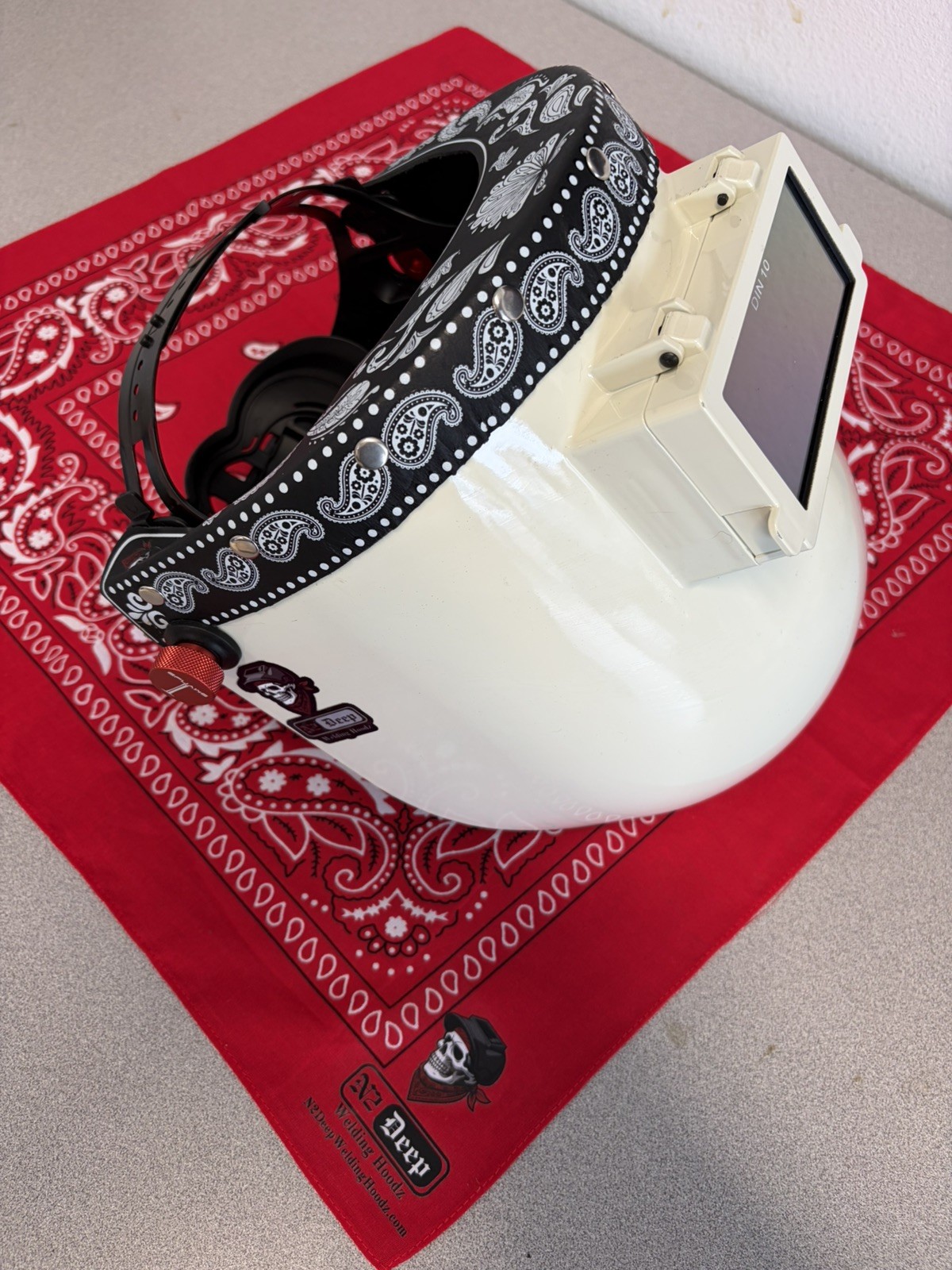 Chopped Top Welding Hood – Custom Made by N2Deep Welding Hoodz