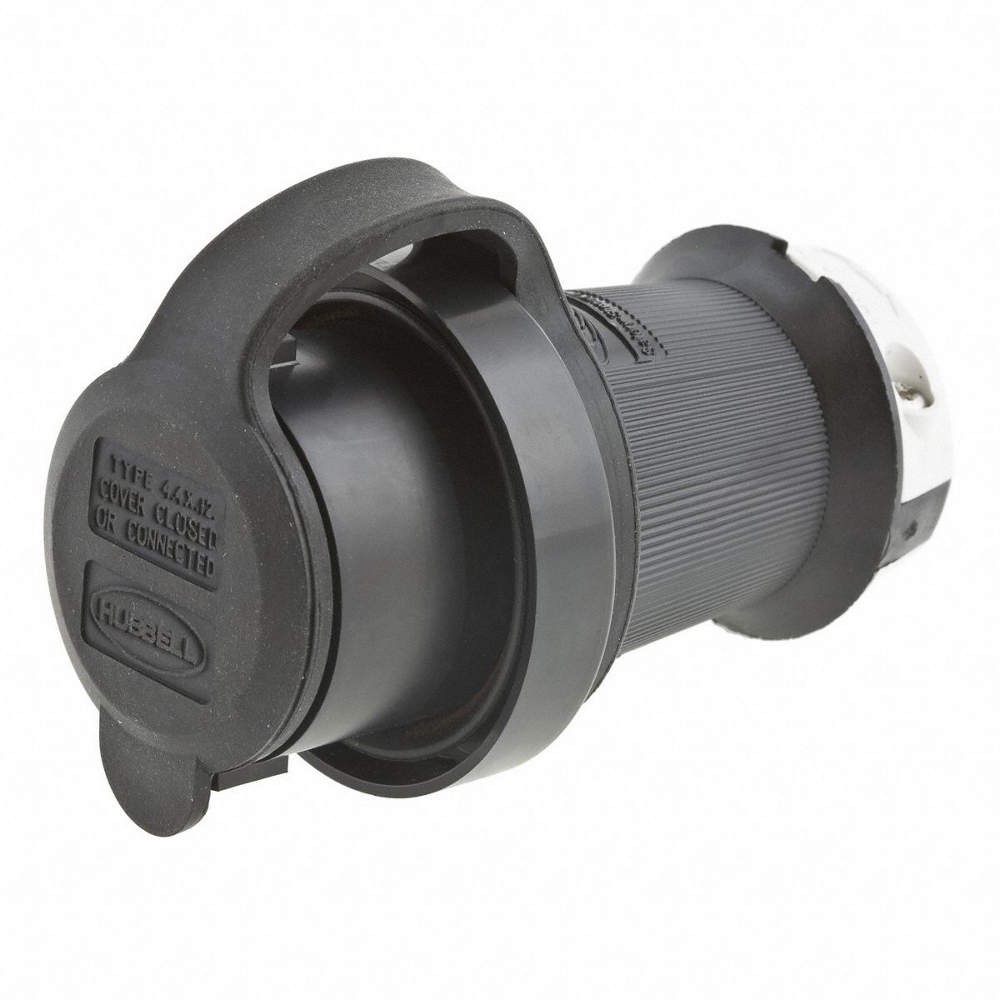 HUBBELL HBL2731SW WT LkPl,Strt;30A;Blk;Wht,PlyBt Tph,4Blds 4CV53