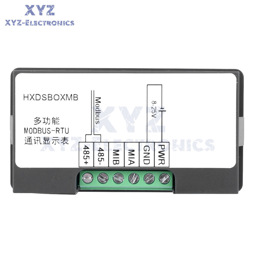 MODBUS-RTU Communication Display Meter RS485 Master-Slave-Monitored DC 8-25V
