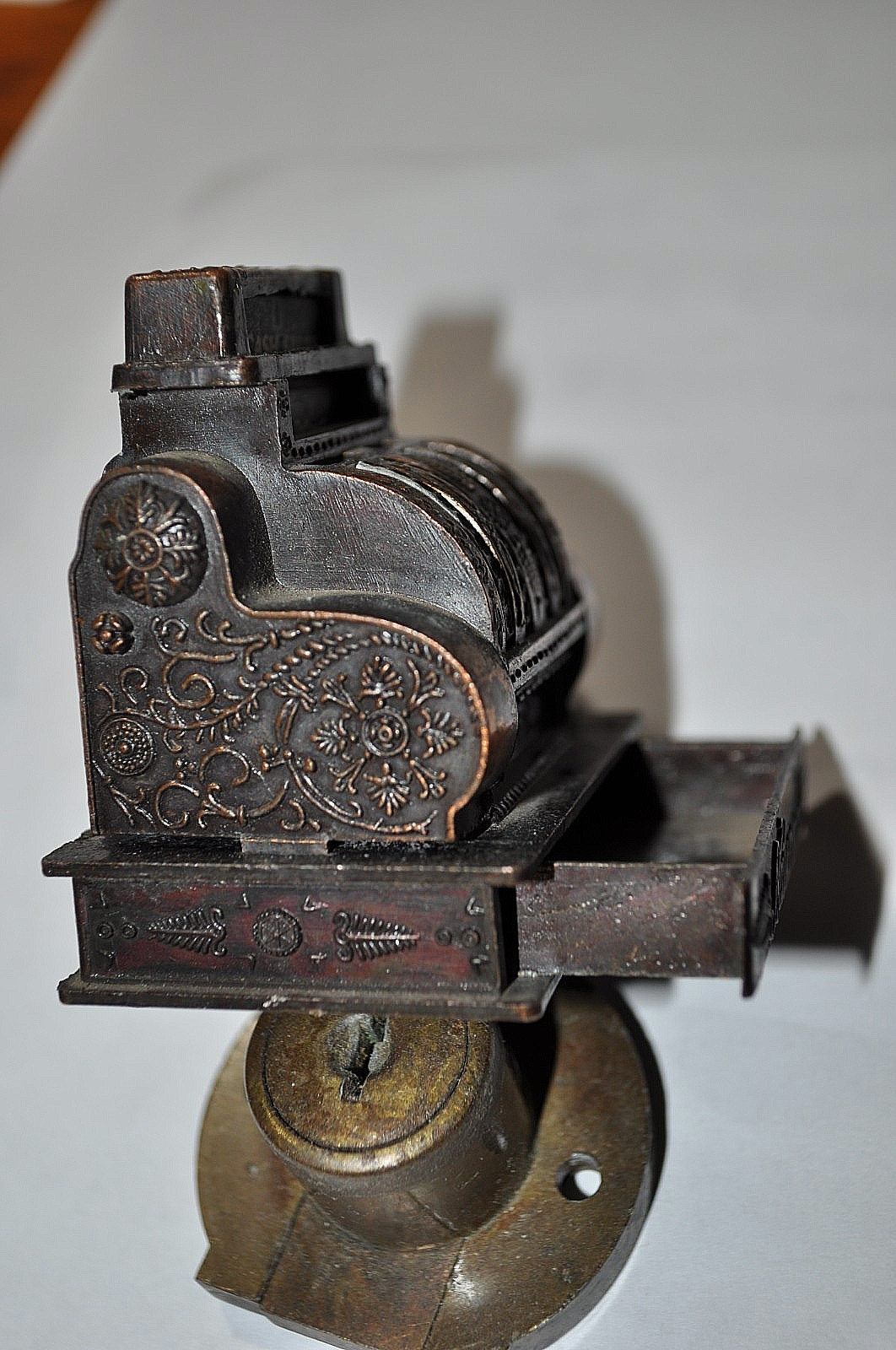 Vintage Diecast Cash Register Pencil Sharpener 1970’s Made in Hong Kong National