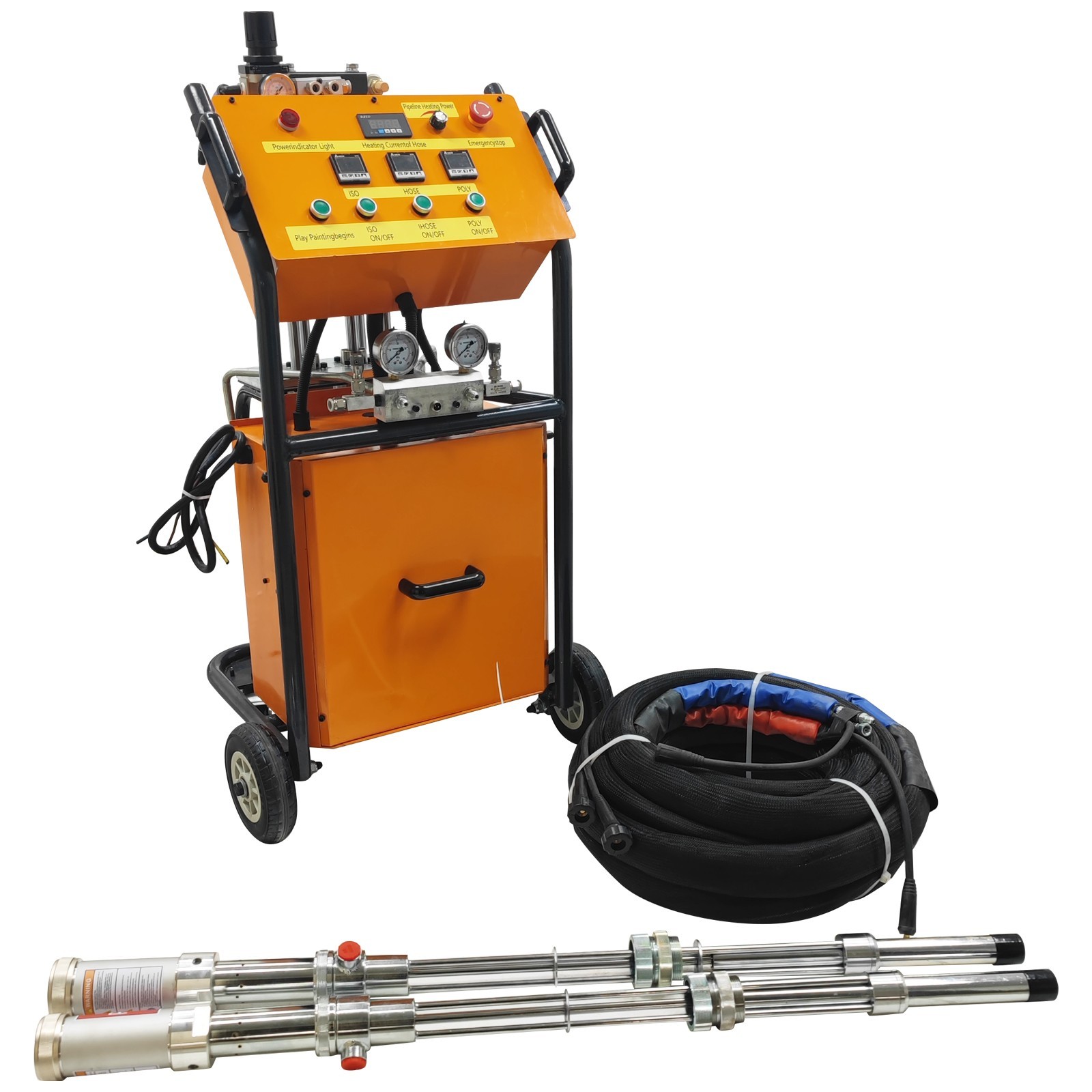 110V Polyurethane Foam Spray Insulation Machine W/ Full Parts 5-9L Spraying Flow