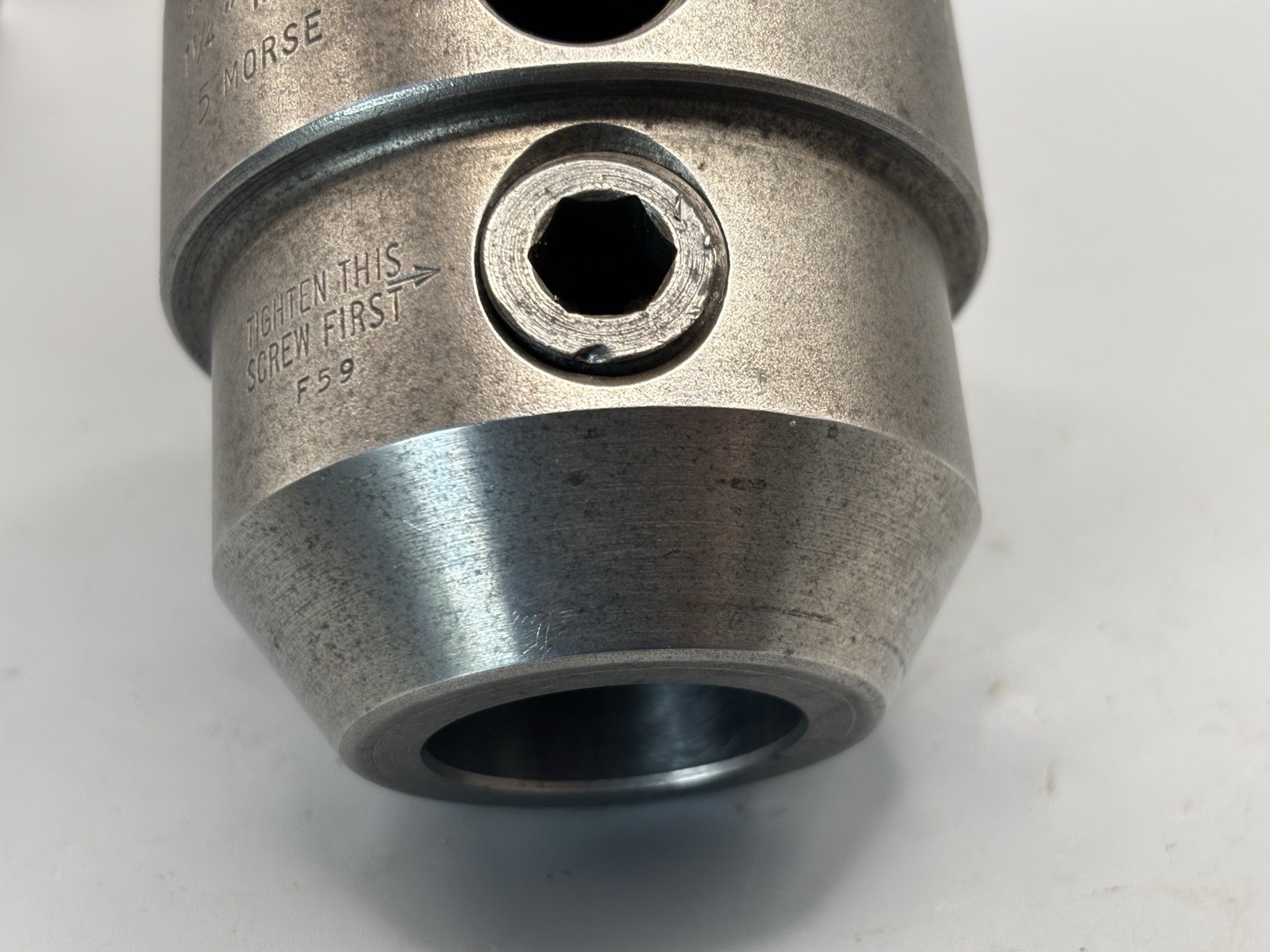 Weldon Tool No.5 Morse Taper 1-1/4″ End Mill Holder Milling Machine Adapter