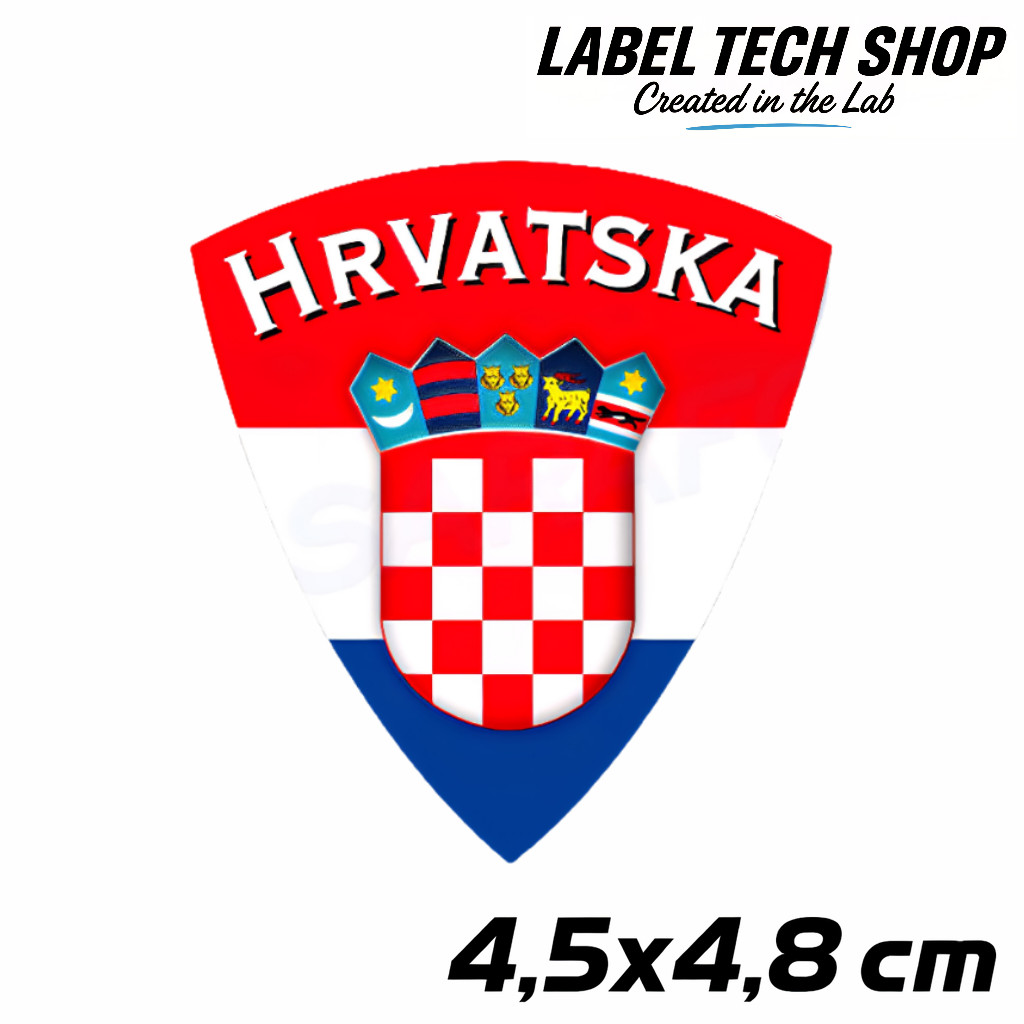 Croatia Hrvatska Croatia Coat of Arms Sticker – Croatia Coat of Arms Sticker – 4.5