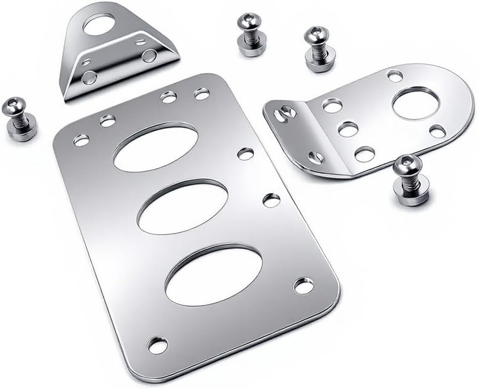 Motorcycles Chrome Side Mount Motorcycle License Plate Bracket Fits for Harley D