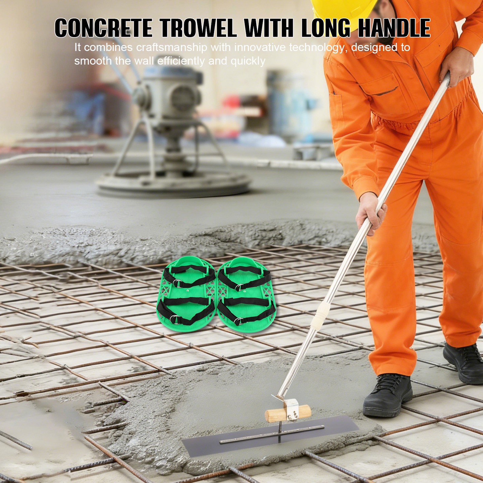 Concrete Float Concrete Finishing Shoes Cement Surface Smoothing Tool Bull Float