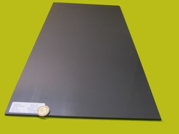 Nylon 6/6 Nylatron Lubricated Sheet (1/4″) – .250″ x 12″ x 24″
