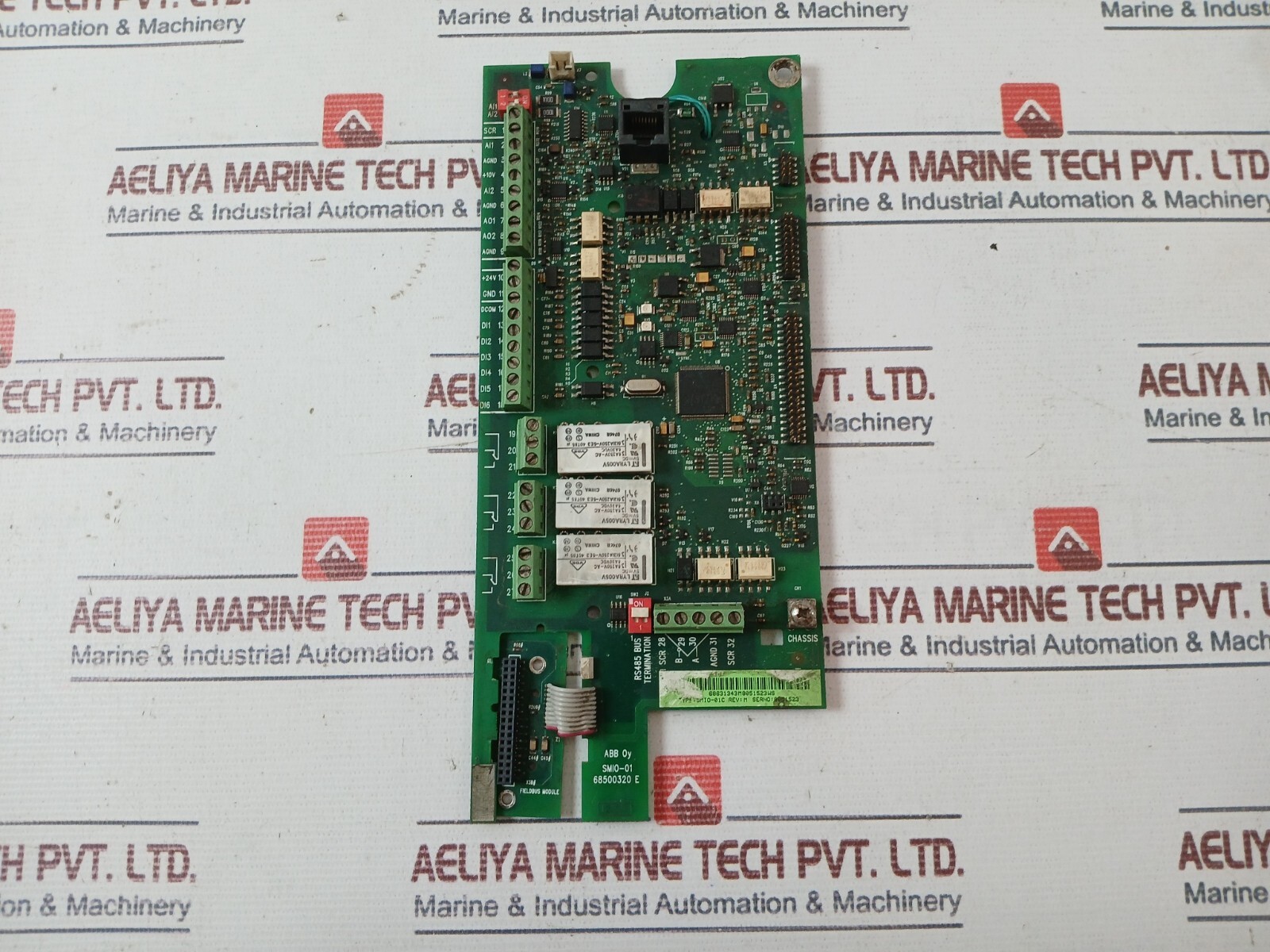ABB SMIO-01C Fieldbus Module RS485 Bus Termination Rev M 68500320 E 94V-0