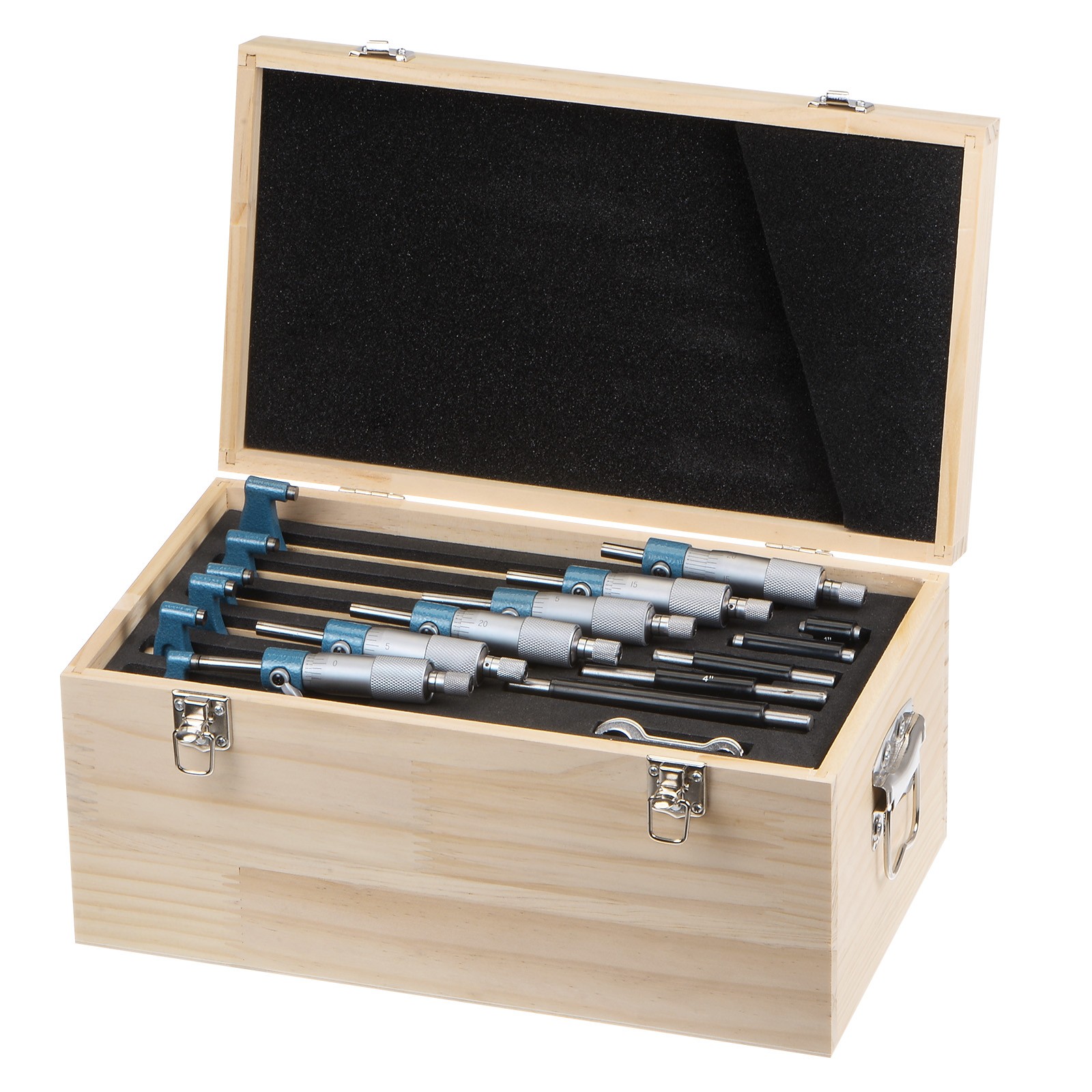 Outside Micrometer 0-1″ 1″-2″ 2″-3″ 3″-4″ 4″-5″ 5″-6″ 0.0001″ Graduation 6 in 1