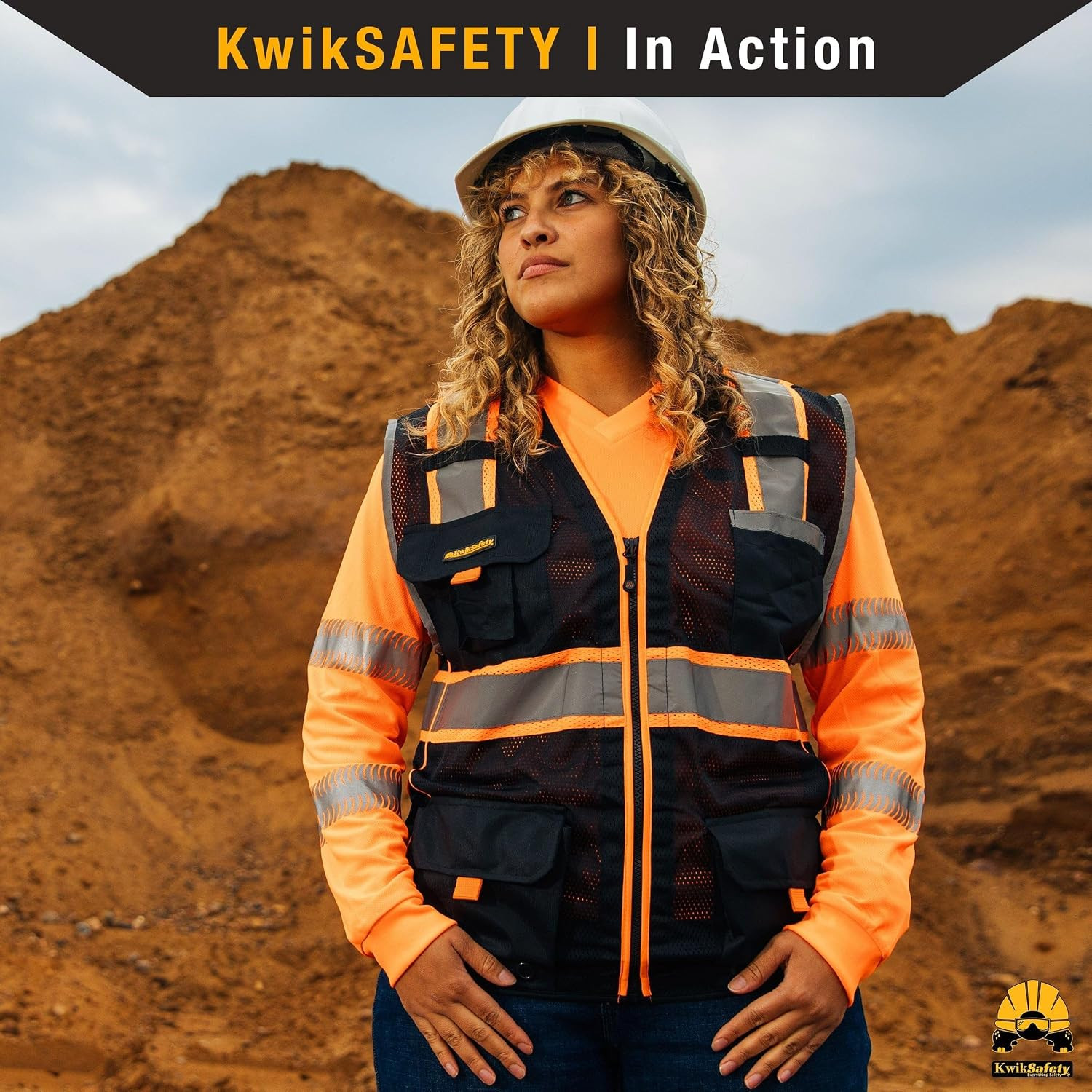 Multi-Color Safety Vest for Women ANSI Class Unrated Hi Vis Vest