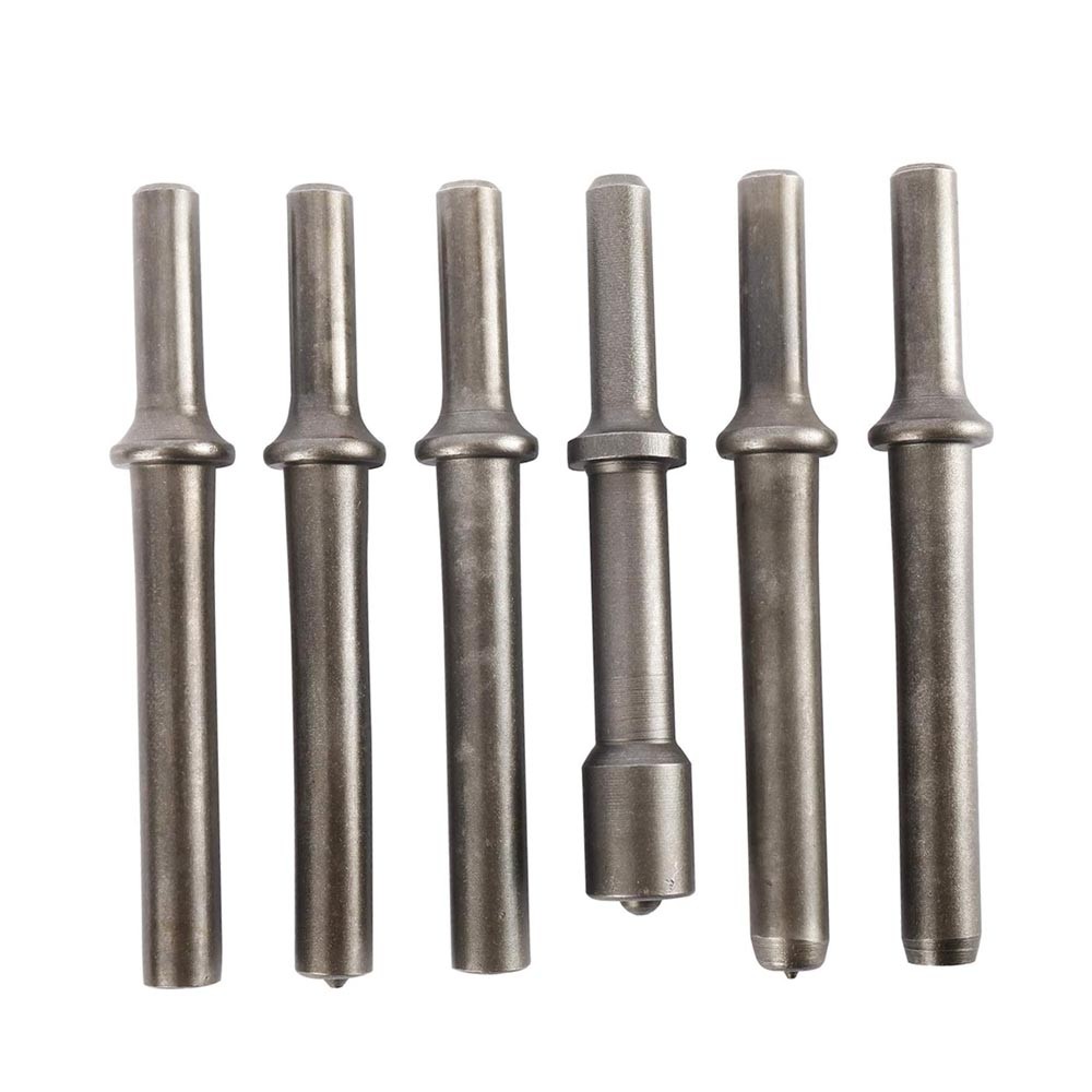 Air Rivet Hammer Tools Kit 7 Pcs Heavy Duty Smoothing Pneumatic