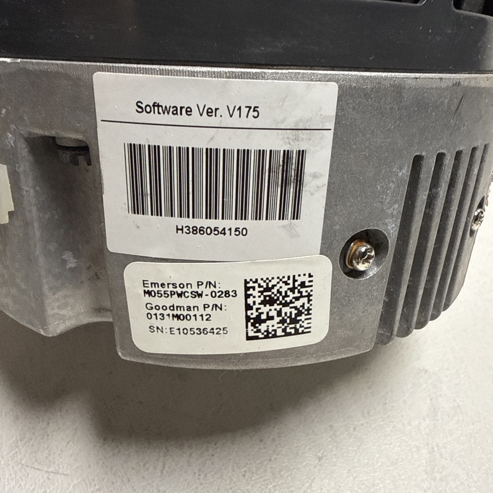 EMERSON ULTRATECH M055PWCSW-0283 HP 3/4 C10385405 H386042920 (AB 1144) B4