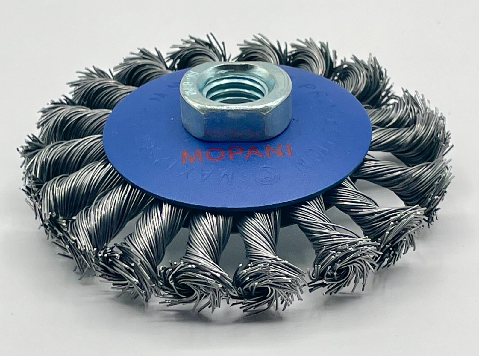 12-Pcs Wheel Wire Brush 4-Inch (4″ Twisted/Knotted) 5/8″-11 UNC Angle Grinder