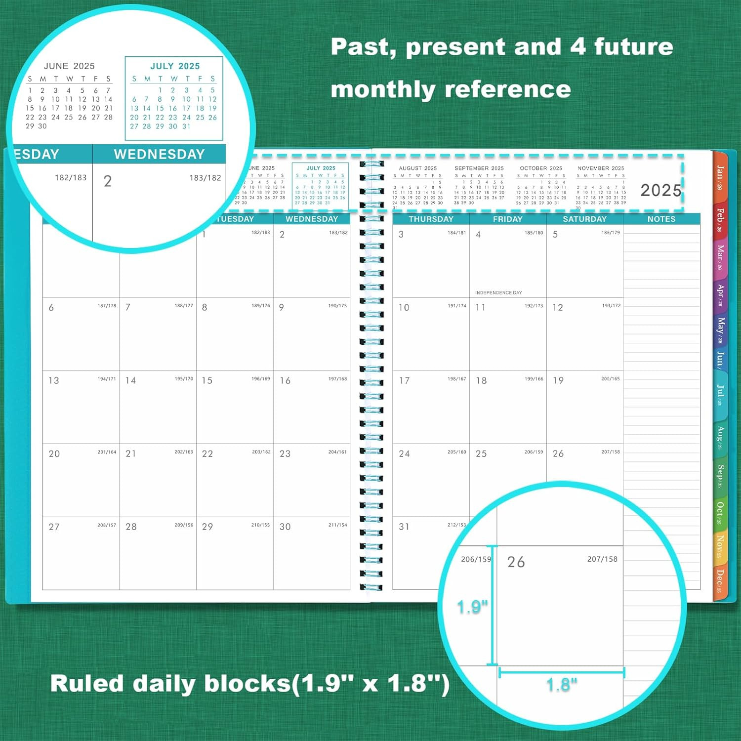 Monthly Planner 2025 – Monthly Planner, JAN 2025 – DEC 2025, 9″ X 11″, 12-Month