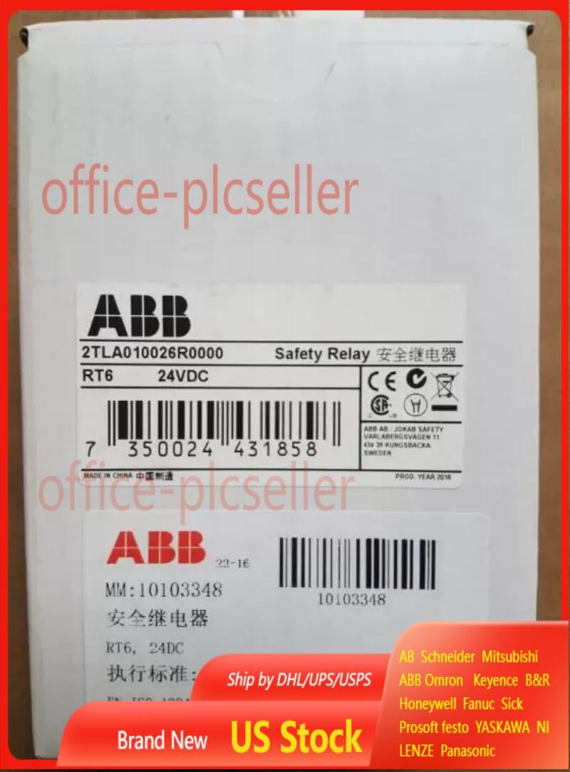 1pc ABB RT6 24VDC safety relay module 2TLA010026R0000 US Free TAX