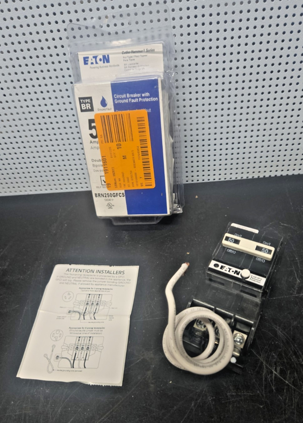Eaton BRN250GFCS 50-amp 2 -Pole GFCI Circuit Breaker