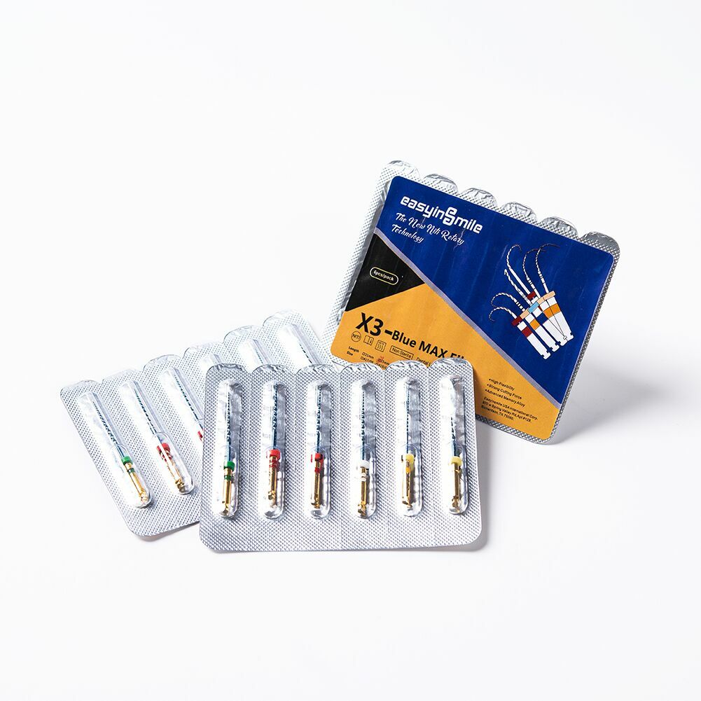 6pcs/Pack Dental Endodontic Blue Files X3 Max NITI Rotaty Endo Files Engine Use