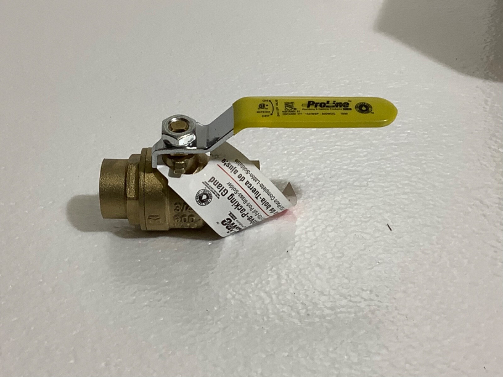 10 pcs ProLine 7690 Ball Valve-Packing Gland 600 PSI Full Port Brass Threaded