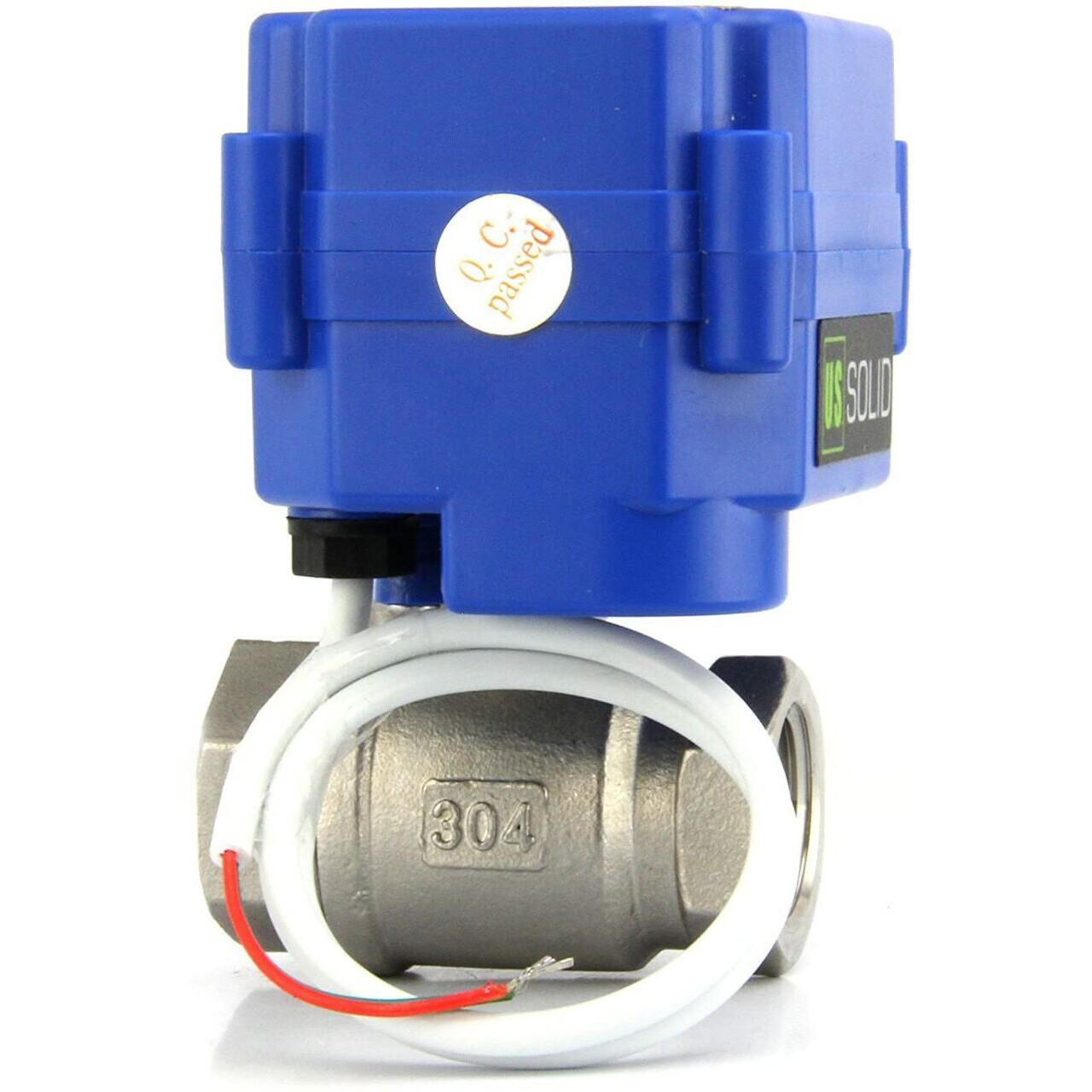 U.S. Solid 3/4″ NPT Motorized Ball Valve N/C 110/115/120/220/240VAC 2-Wire SS304