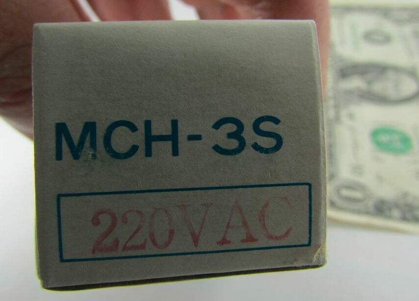 Line Seiki 3-Digit Resettable Magnetic Counters, MCH-3S, MCH3S 220VAC 0-999 New