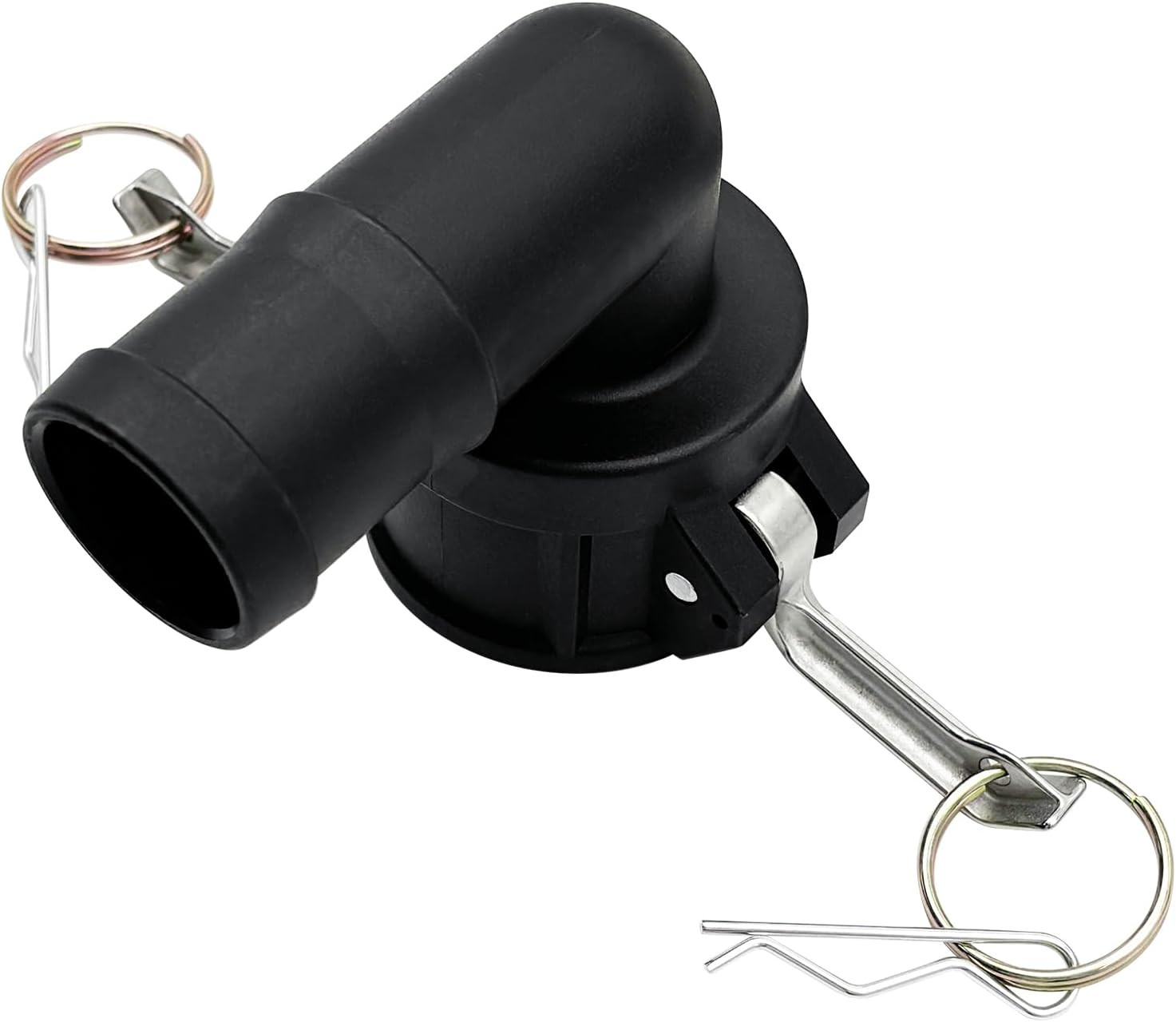 200C-90 Degree Elbow Type C Poly Cam and Groove Hose Fitting, 2″ Socket X 2″ Hos