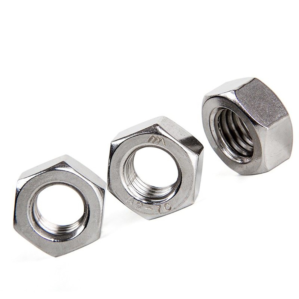M1.0 M1.2 M1.4 to M64 Hex Full Nuts DIN 934 A2 & A4 Stainless Steel Hexagon Nuts