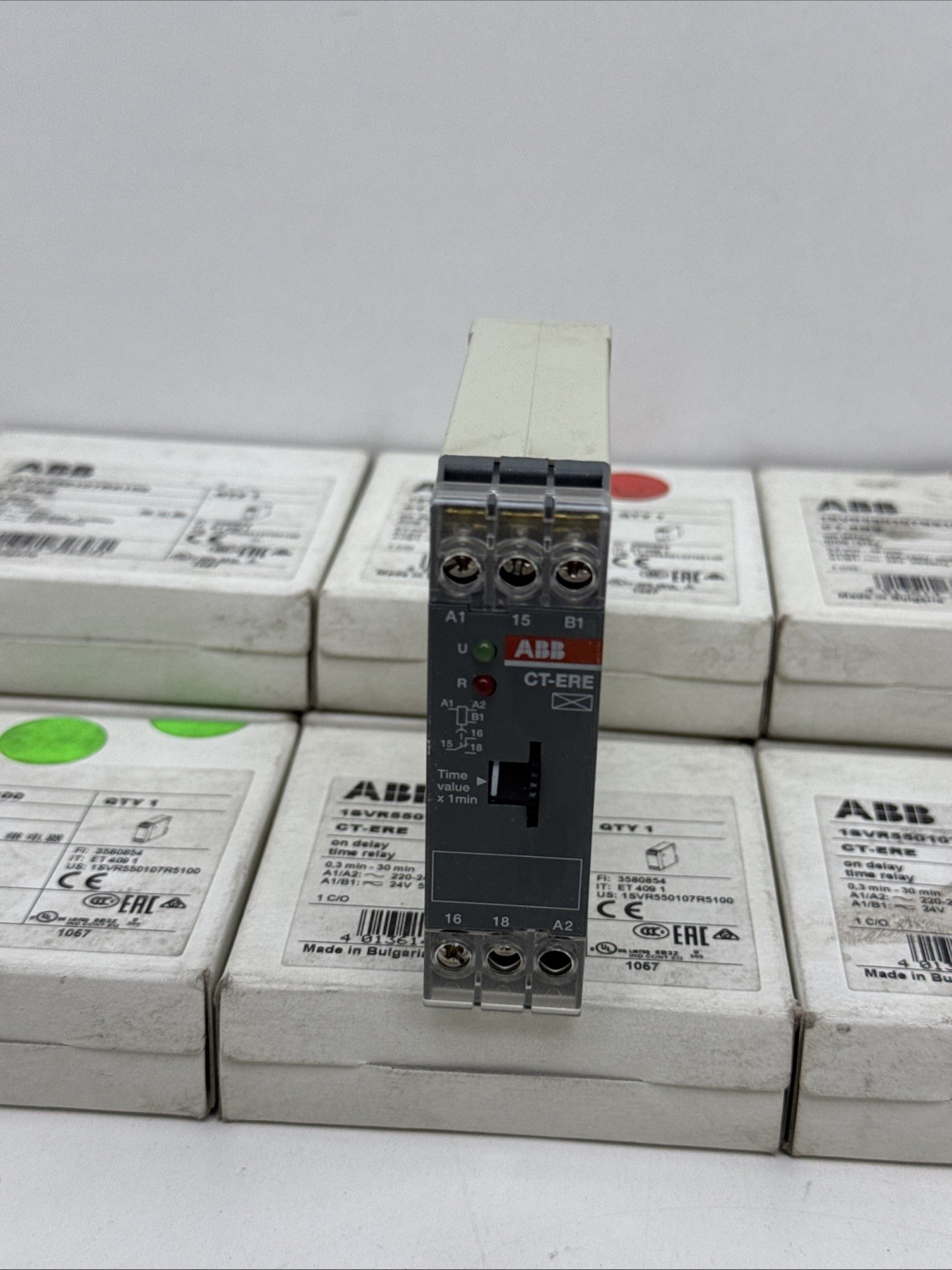 ABB 1SVR550107R5100 ON DELAY TIME RELAY CT-ERE 0,3Min-30Min