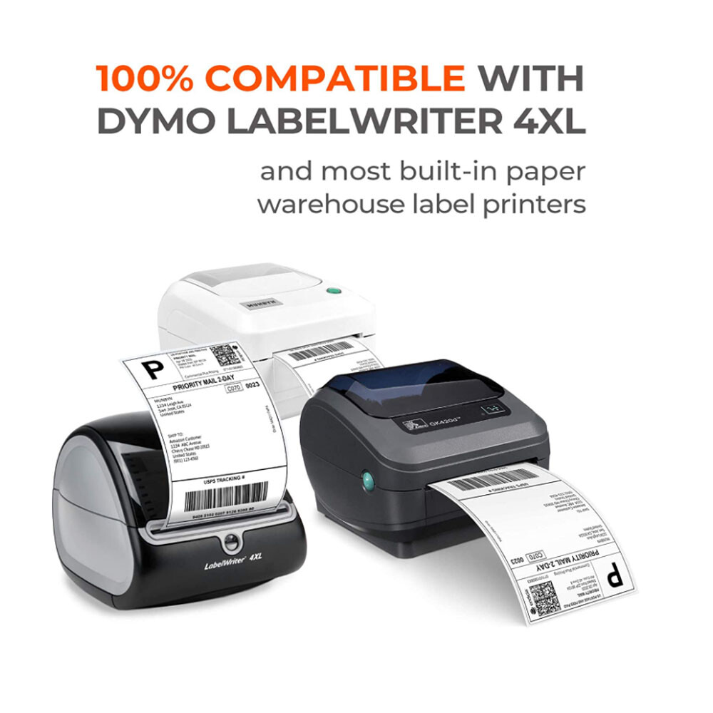 Thermal Shipping Labels 4″ x 6″Compatible 1744907 Dymo 4XL LabelWriter 220/Roll