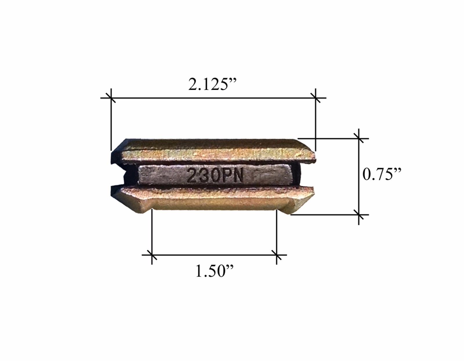 1 Backhoe / Skid / Mini Ex Bucket Tooth w/ Pin – 23, 230, 230SP, D51750, T230SP