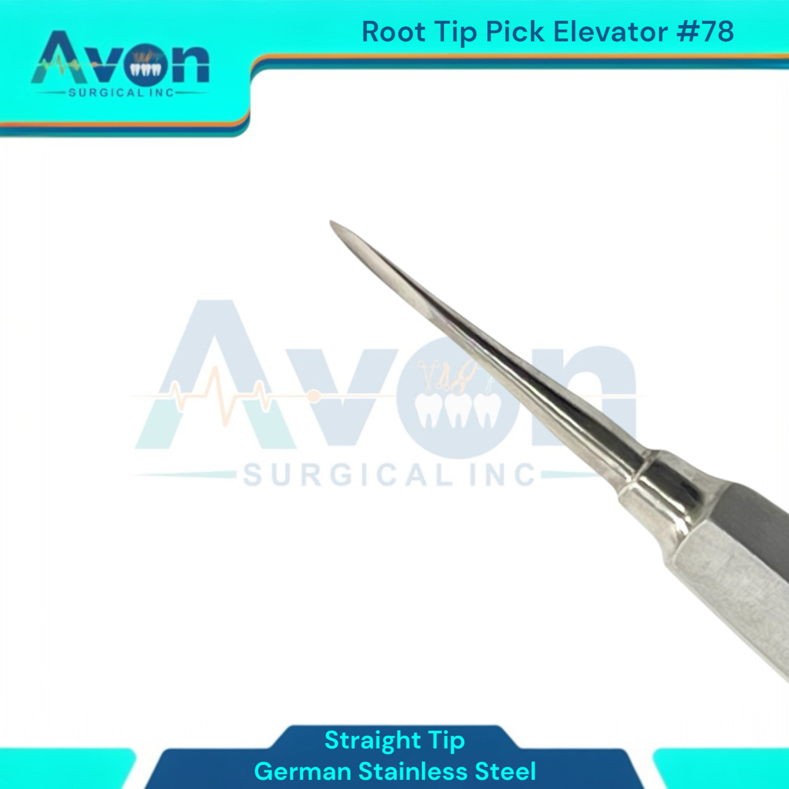 3 Count Apical Root Tip Picks, Dental Tooth Extraction Elevators #78, #79, #80