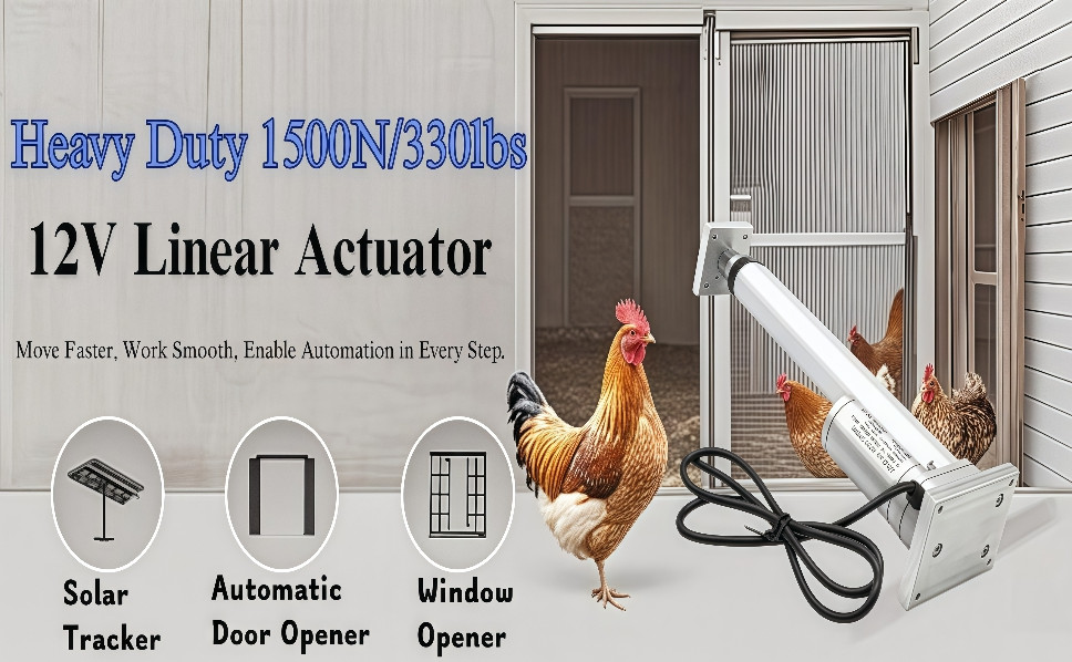 12V electric linear actuator with a load capacity of 330lbs12V-10mm/s-1500N