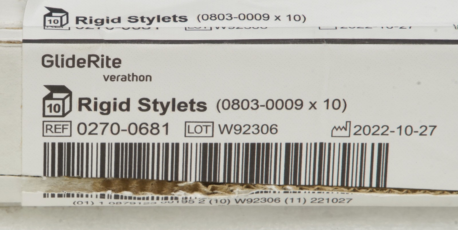 Verathon 0270-0681 GlideRite Rigid Stylets – Box Of 10 As Shown (R1)