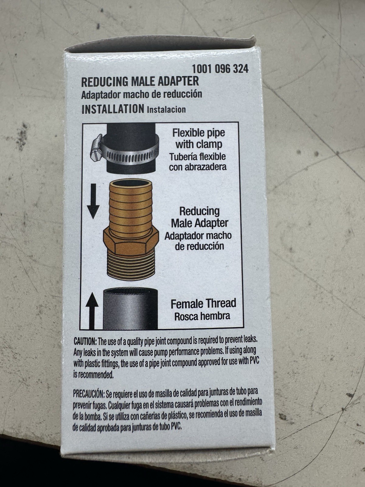 1-1/4 In. MPT X 1-1/4In. Insert Brass Male Adapter Fast Shipping