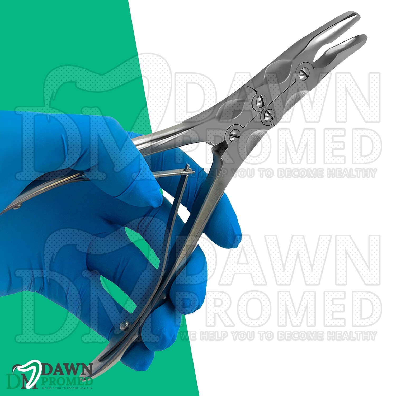 Beyer Bone Rongeur Curved 3.5mm Bite 7″ Double Action Orthopedic Instruments