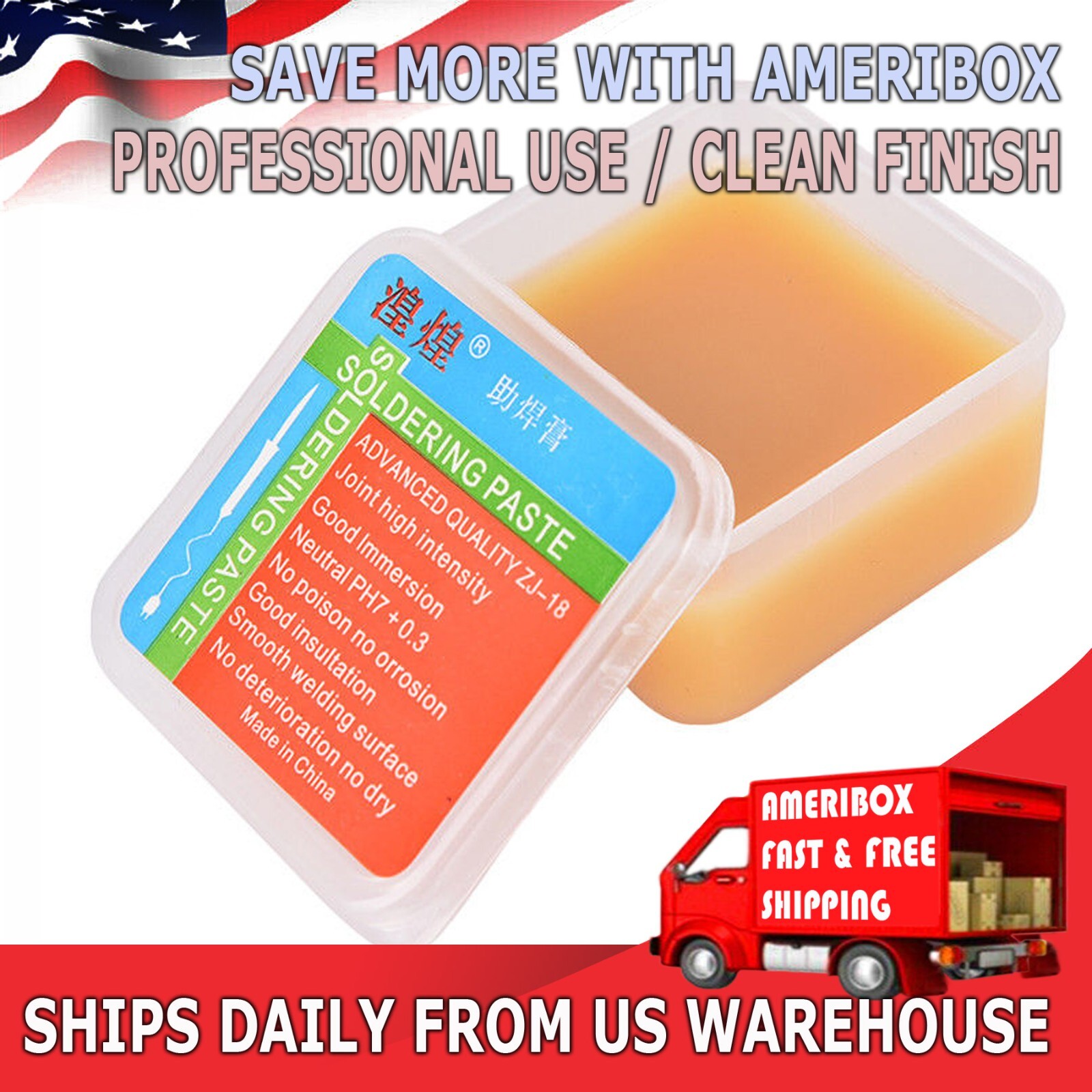 Quality Metal Cased Rosin Soldering Flux Paste Solder Welding Grease 50G