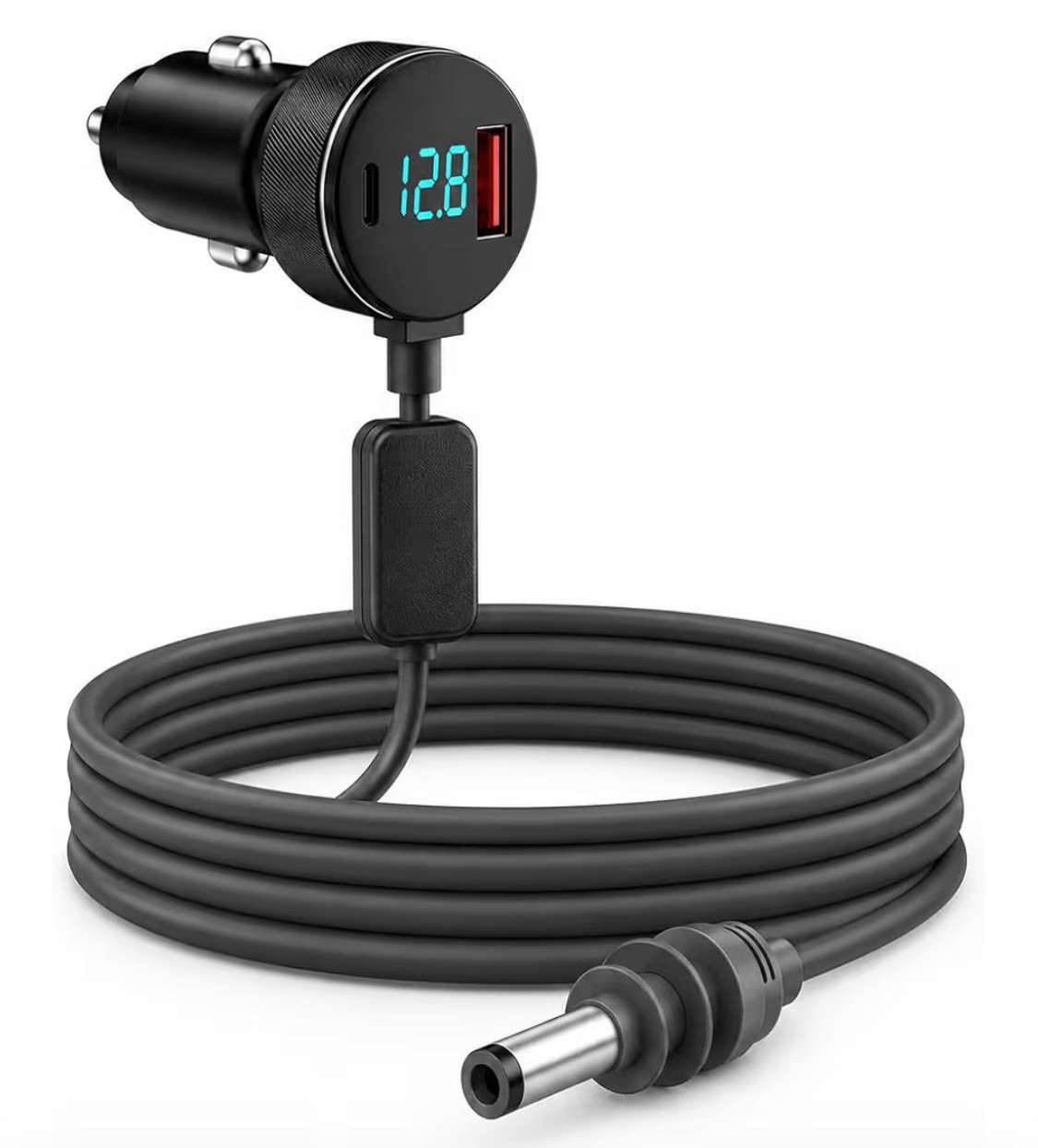 Starlink Mini Car Charger Power Adapter 12V/24V to 30V DC + USB-C PD 10FT Cable