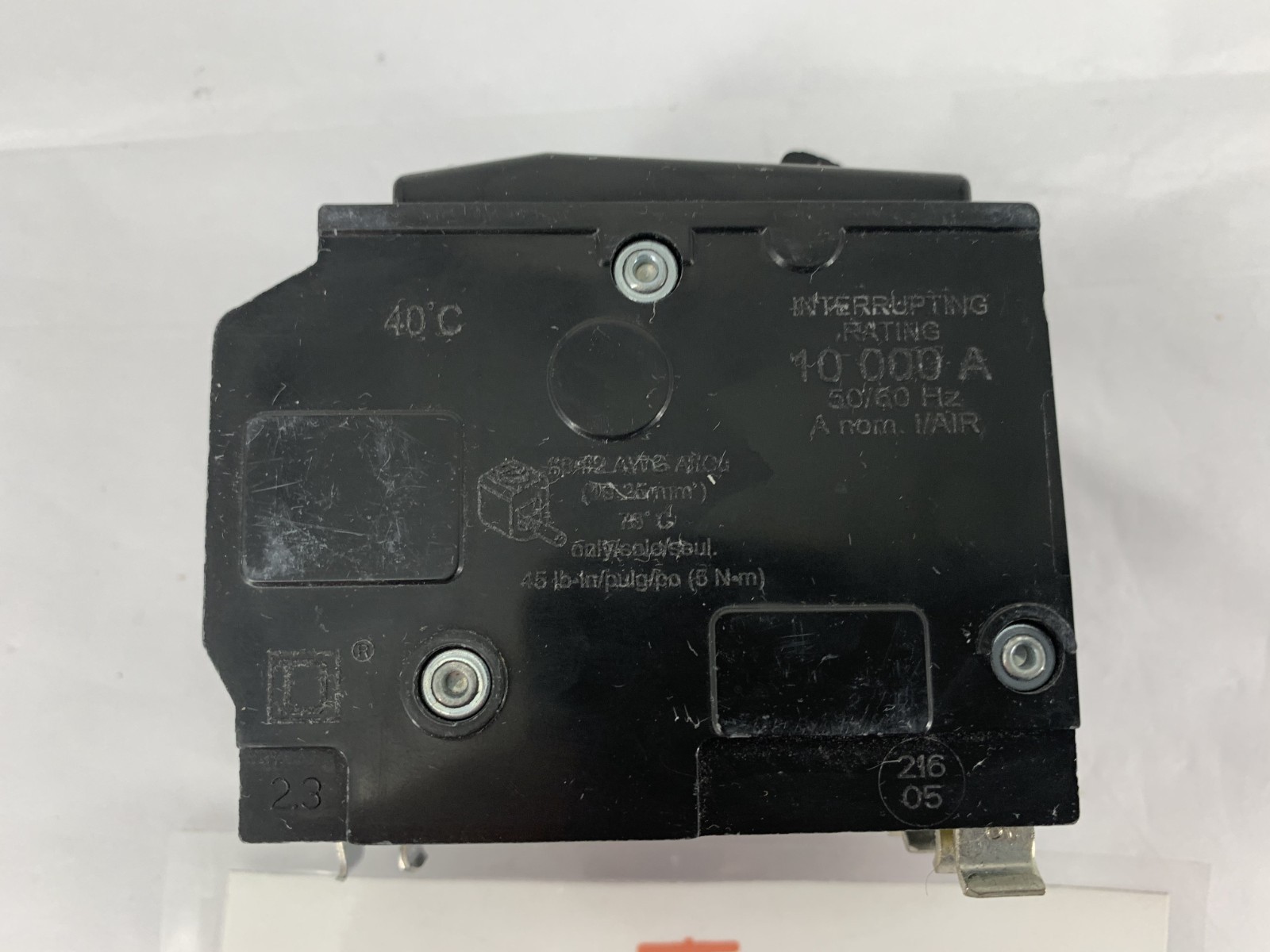 Square D QO340 40A 3P 120/240VAC Plug-On Miniature Circuit Breaker