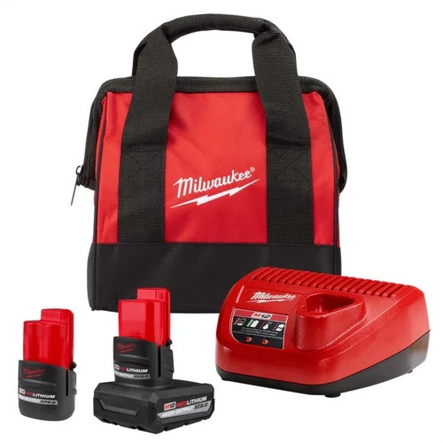 Milwaukee M12 Redlithium High Output Xc5.0/cp2.5 Starter Kit 48-59-2425P