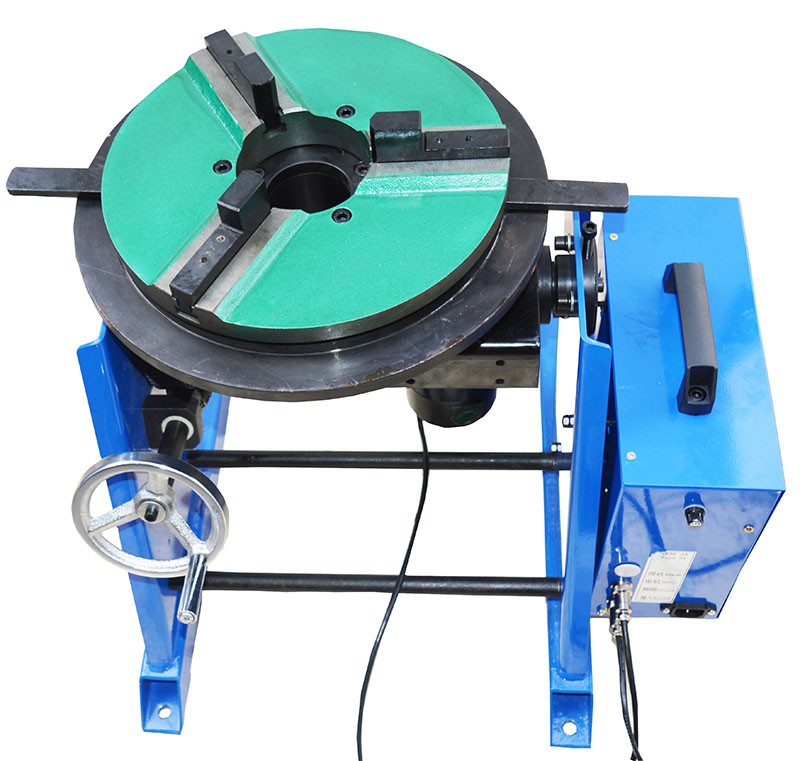 110V 30kg Capacity Welding Positioner for Metal Fabrication with 200mm Chuck