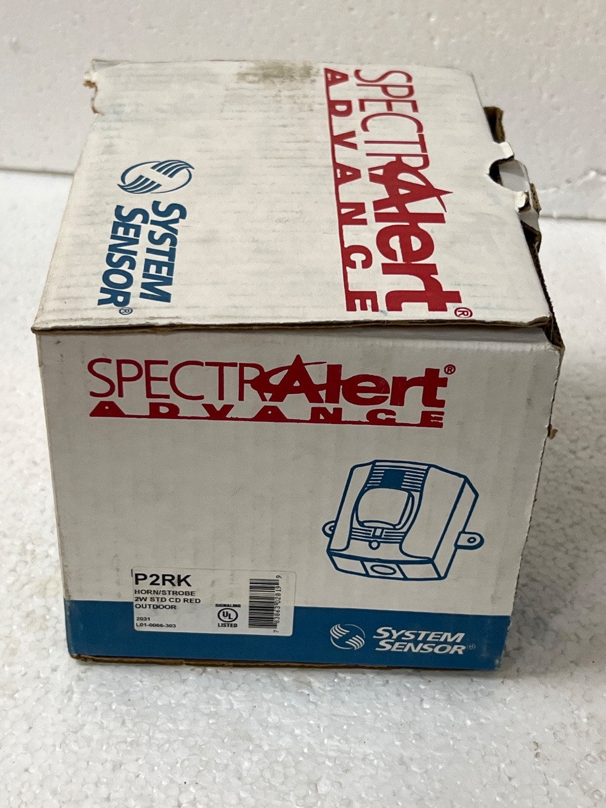System Sensor P2RK Horn Strobe 2W STD CD RED OUTDOOR