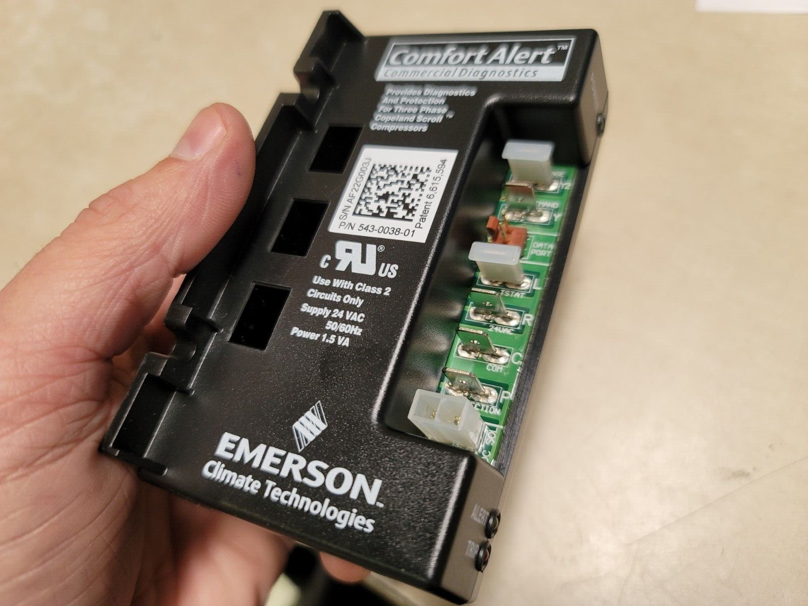 EMERSON 543 0038 01 CARRIER Comfort Alert COPELAND Three Phase Protection Module