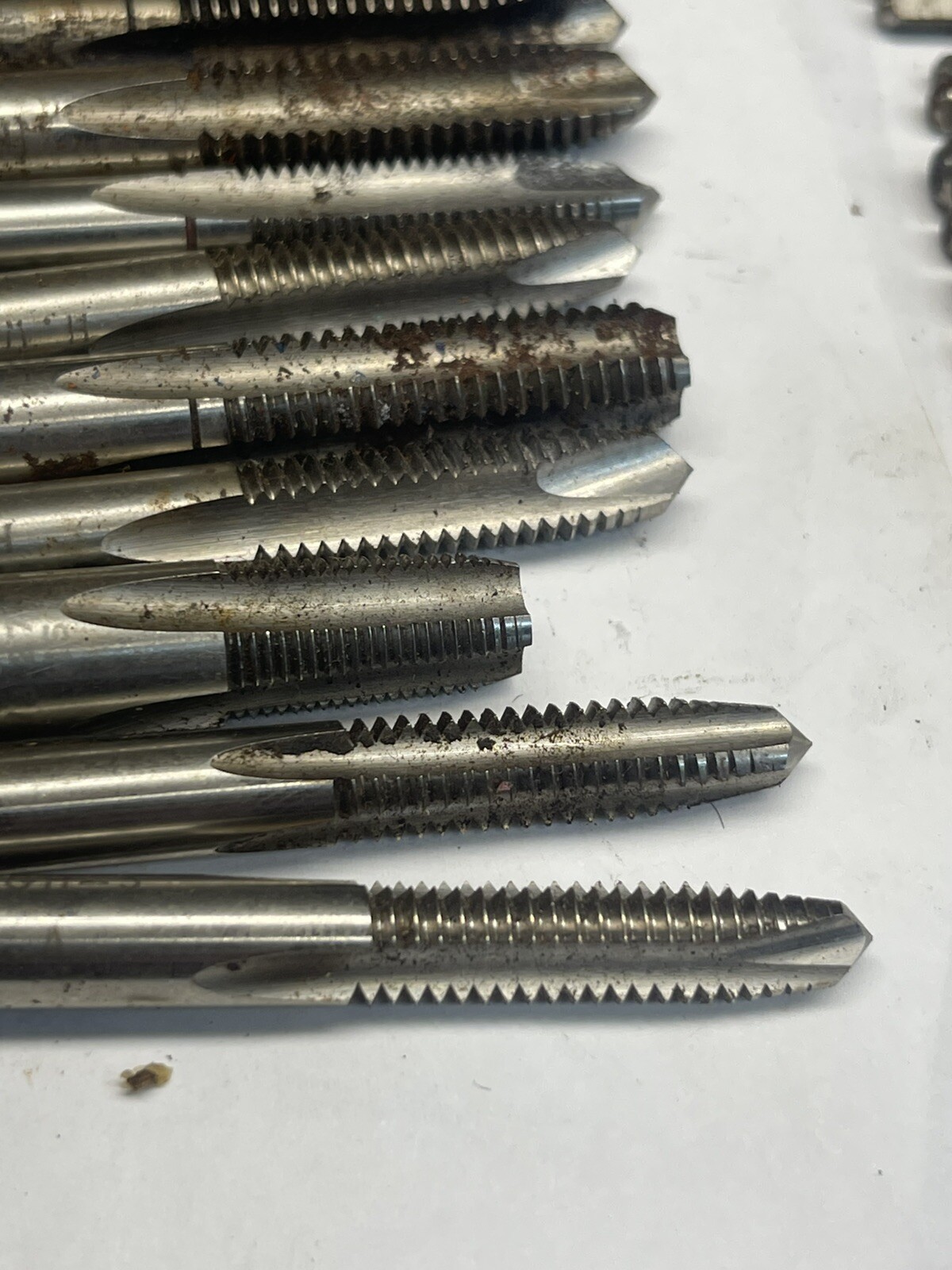 51 PCS H.w Co Tap Bit Flute Tapping Bits Press HS lot Tappers Tap As Listed