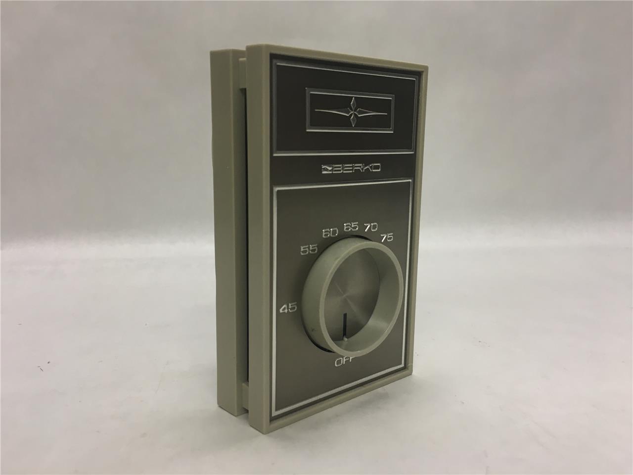 Berko Room Thermostat WT200-A-DP Electric Heat 45-85F Double Line Break 120-240V