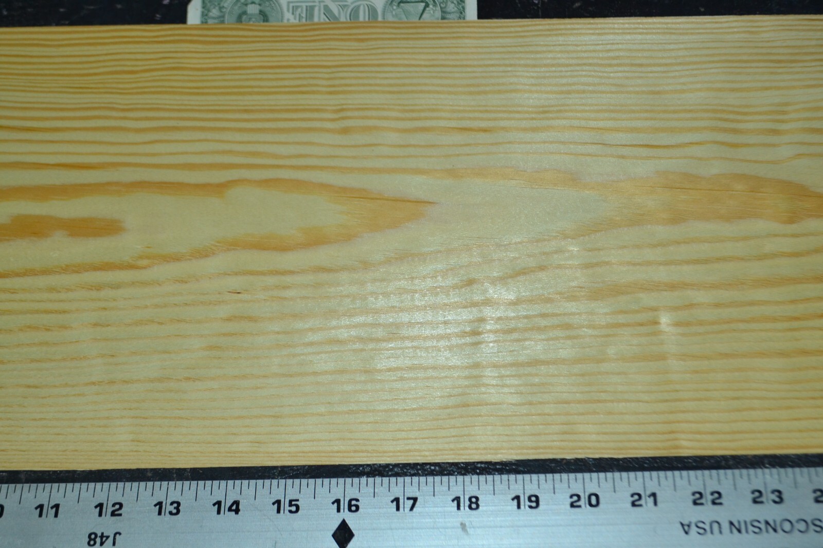 Yellow Pine Raw Wood Veneer Sheet 9.5 x 33 inches 1/42nd N5942-89