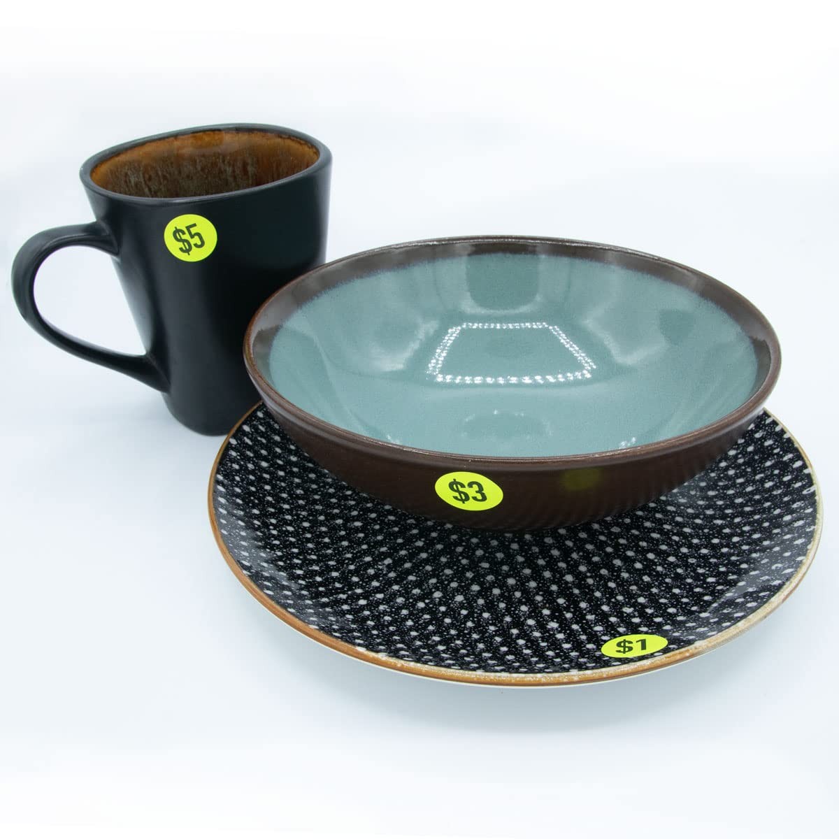 Instocklabels.Com 3 Stickers Fluorescent Yellow .75 Inch Round Circle Dots 500