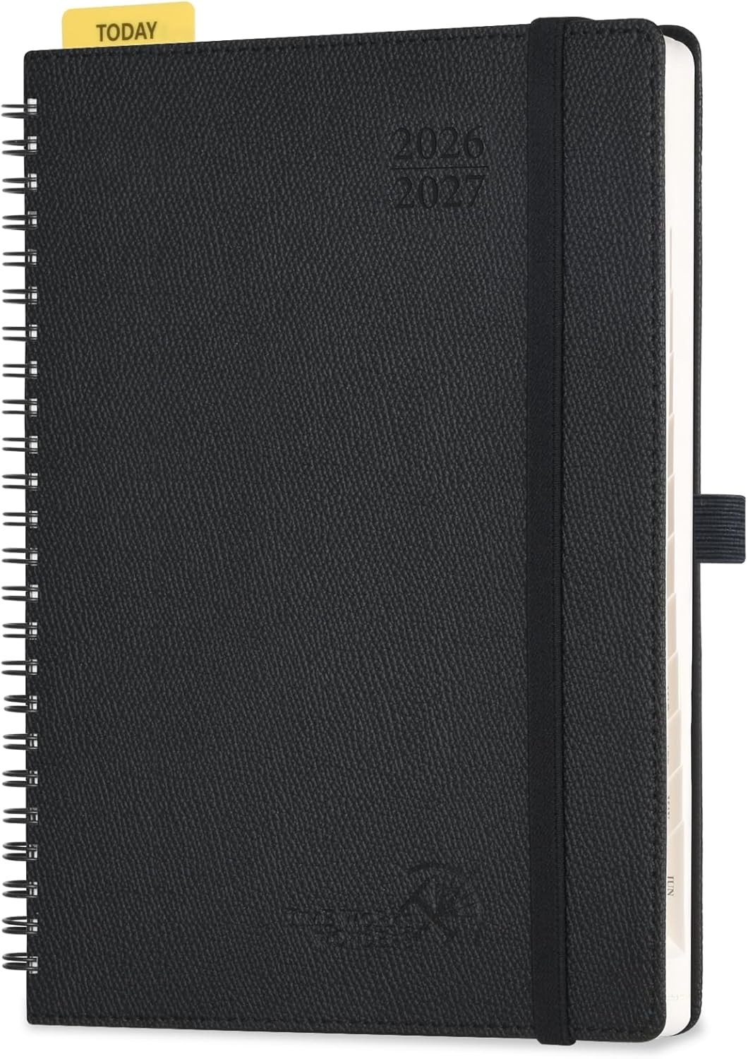 POPRUN 2026-2027 Academic Weekly Planner, 6.5″ x 8.5″ Horizontal Daily Book Cale