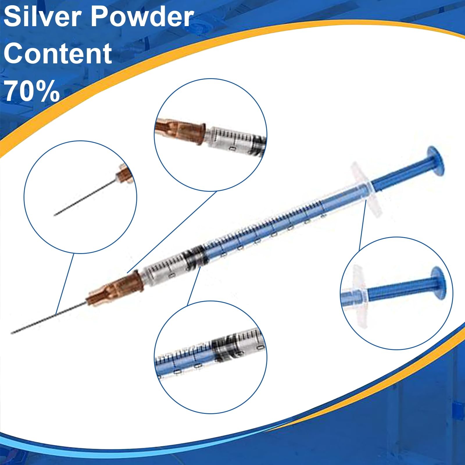KINGTAIXIN Conductive Silver Paint,0.5 ML Paste Adhesive…
