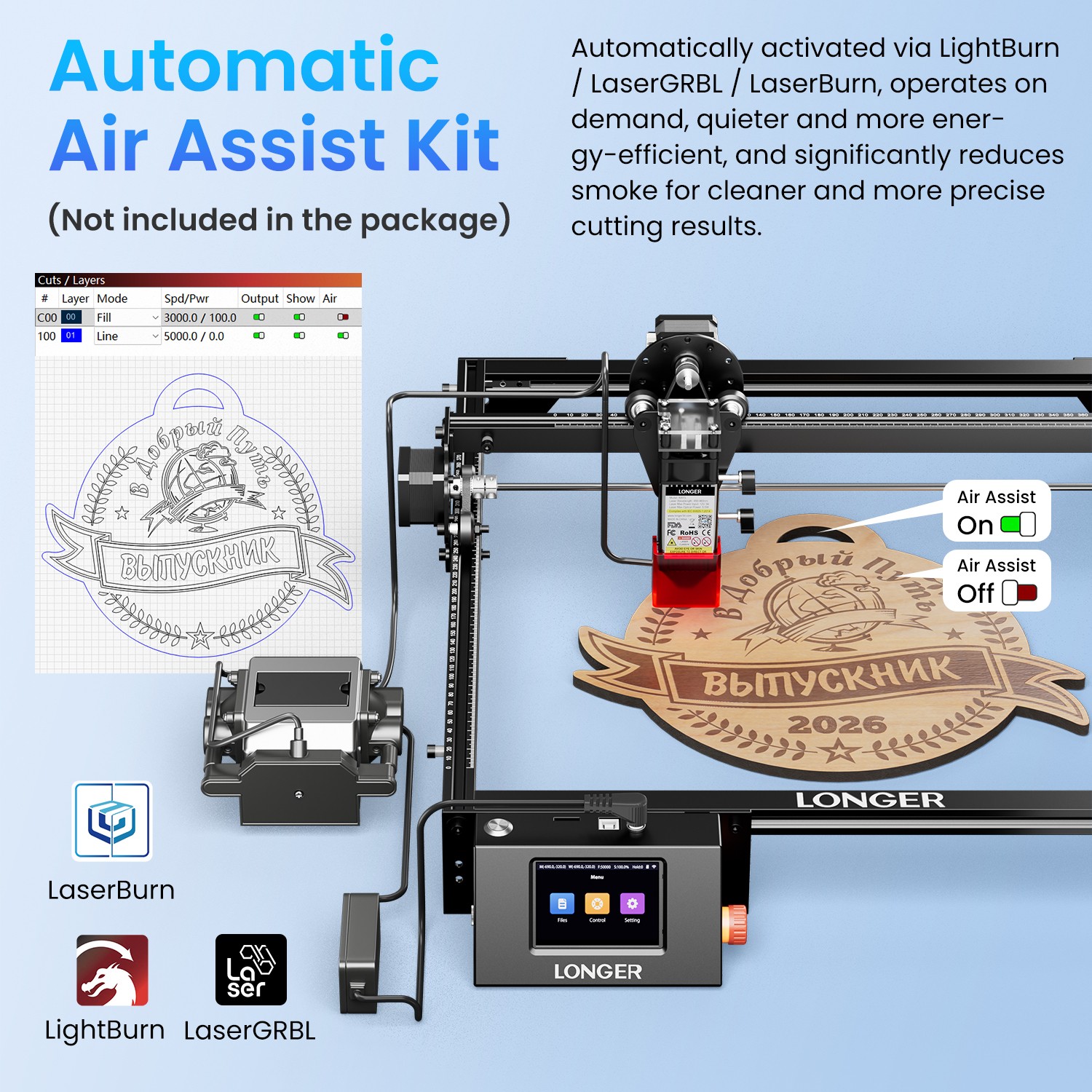 Longer Ray5 5W Laser Engraver, 60W Laser Cutter and High Precision Laser Engrave