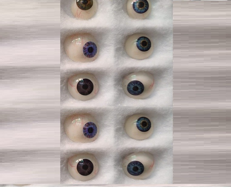 Artificial Eyes Realistic & Natural Prosthetic Eyes Set Of 10Pcs Mix Colours