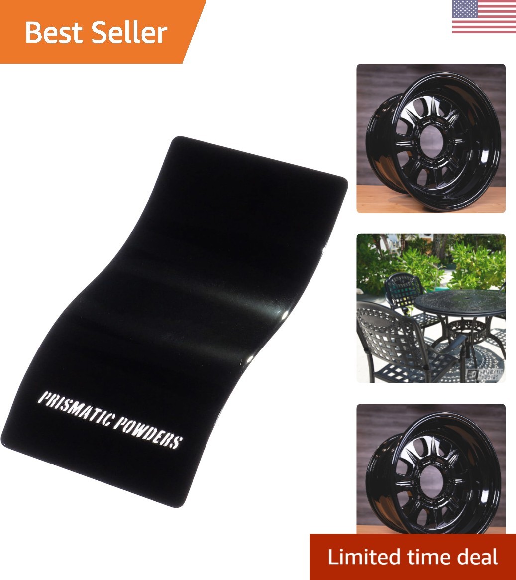 High Gloss 16 OZ Black Powder Coating – Durable Finish for Automotive Parts